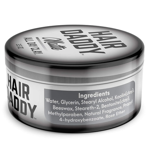 Styling Clay for Men - Matte Hair Wax with Strong Hold, Zero Shine Hair Paste for All Hair Types