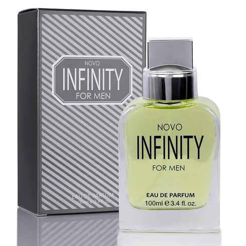 Novo Infinity for Men - 3.4 Fluid Ounce Eau De Parfum Spray - Citrusy & Floral Notes
