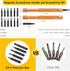 Upgraded All-in-One Magnetic Eyeglass Repair Kit, 12 Screwdriver Bits, Nose Pads, Screws, and Tweezer