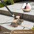 Swimming Stainless Steel Wire Scrub Brush with Long Handle, Heavy Duty Stiff Metal Broom Scrubber, Outdoor Moss Removal