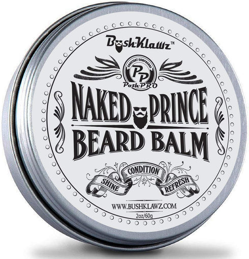Naked Prince Scent Free All Natural Beard Balm Leave-in Conditioner, Premium Moisturizer for Bearded Men