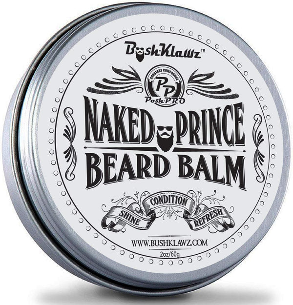Naked Prince Scent Free All Natural Beard Balm Leave-in Conditioner, Premium Moisturizer for Bearded Men
