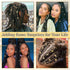 NAISKA 50Pcs Gold Hair Jewelry - Adjustable Hair Rings and Non-Piercing Ear Cuffs for Women and Men