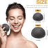 Konjac Organic Cleansing Exfoliating Facial Sponges Set - Natural Charcoal Face Sponge for Skincare