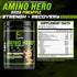Amino Hero Diced Pineapple Flavor Post-Workout Recovery Drink, 25 Servings, Energy Powder Mix with BCAA, EAA