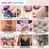 SFX Makeup Face Glue with 3600Pcs Flatback Eye Gems, Rhinestone Crystal, Tweezers, and Skin Adhesive for Cosplay