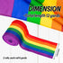 Whaline 2 Rolls Rainbow Stripe Wired Ribbon Colorful LGBTQ Pride Art Ribbon 2.5 Inch Gay Pride Fabric Ribbon for Pride Parade Crafts Gift Wrapping Birthday Festival Decoration by Whaline