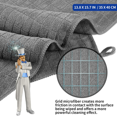 Pack 6, 13.8 15.7 MR.SIGA Microfiber Cleaning Cloth, All-Purpose Cleaning Towels, of Size x
