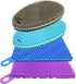 Silicone Sponges for Dishes - 4 Pack Dual-Sided Dish Scrubber & Sponge, Food Grade, BPA Free