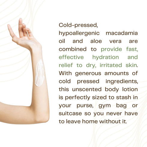 Hydra-Opulence Body Lotion - Sunburn Relief & After Tan Moisturizer with Macadamia Oil, 3.4 fl oz