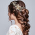 Yeshone 5 Pieces Wedding Hair Comb, Bridal Hair Pins with Crystal Pearl Accessories for Bride Women (Gold)