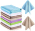 9 Pieces Microfiber Fish Scale Cloth, Nanoscale Cleaning Rag for Windows, Mirrors, and More (Basic Colors)