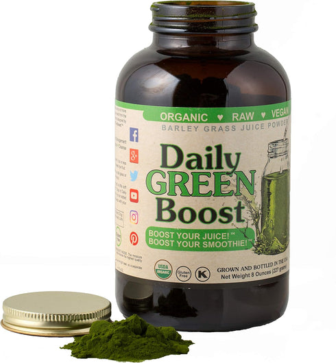 Daily Green Boost, 8oz Organic Raw Vegan, Gluten-Free