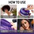 Purple Hair Dye Wax Temporary Color Pomade 4.23 oz, Natural Instant Hair Styling Clay for Halloween, Cosplay, Party
