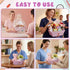 Reallnaive 6 Sets 6 9.8x6.5 Inches 6 10 Nurse Appreciation Empty Gift Baskets with Pcs Thick Kraft Pink Nurses Week