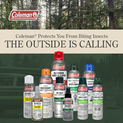 Coleman Tick Repellent Spray, 25% DEET Insect Repellent for Strong Protection Against Ticks & Mosquitoes, 4oz