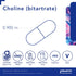 Pure Encapsulations Choline (Bitartrate) - 275 mg, Supports Methylation, Brain Health & Cell Function, 100 Capsules