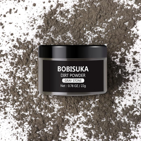 BOBISUKA Dirt Powder for Makeup Special Effects, Halloween, Wedding, Cosplay, Stage Performances, 0.78 oz, Gray Stone
