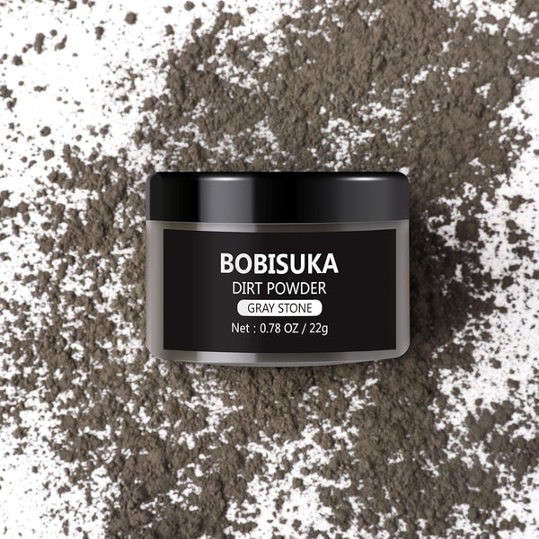 BOBISUKA Dirt Powder for Makeup Special Effects, Halloween, Wedding, Cosplay, Stage Performances, 0.78 oz, Gray Stone