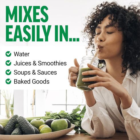 FORCE FACTOR Smarter Greens Daily Wellness Powder, 30 Servings - Supports Energy, Immunity & Digestion, Superfood
