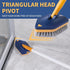BOOMJOY Tub Scrubber with Long Handle - 58" Extendable 3 in 1 No Scratch Shower Cleaning Brush for Bathroom