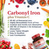 Vitalitown Iron 65 mg, Carbonyl Iron with 250 mg Vitamin C for Enhanced Absorption, Blood Builder & Energy Support - 60