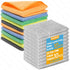 MVXMVX Non Scratch Wire Dishcloth and Microfiber Cleaning Cloth 20pcs-Multipurpose Wire Dishwashing Rags