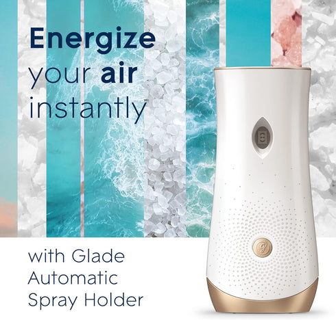 Glade Automatic Spray Refill, Sky & Sea Salt, 6.2 Oz, 2 Count Air Freshener for Home and Bathroom