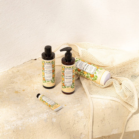 Panier des Sens Small Hand Cream for Dry Cracked Hands, Orange Blossom Mini Lotion with Almond and Olive Oil