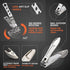 TIP2TOES 10 Pcs Ingrown Toenail Clippers for Seniors, Heavy Duty Stainless Steel Toe Nail Cutter