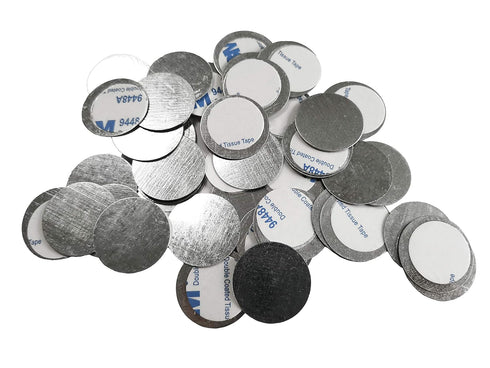 TUOKING Non-Magnetic Makeup Pans Metal Stickers for Blank Magnetic Makeup Palette, Diameter: 25mm