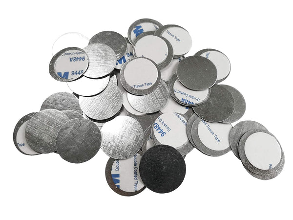 TUOKING Non-Magnetic Makeup Pans Metal Stickers for Blank Magnetic Makeup Palette, Diameter: 25mm