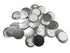 TUOKING Non-Magnetic Makeup Pans Metal Stickers for Blank Magnetic Makeup Palette, Diameter: 25mm