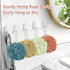 Shower Loofah Bath Sponge, 60G Exfoliating Body Scrubber, 4 Color Mesh Shower Pouf Balls for Body Wash (Caramel Coffee)