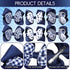 Whaline 6Pcs Back to School Uniform Hair Bow Clips, Navy Blue Plaid Stripe Dot Barrettes for School Hair Accessories