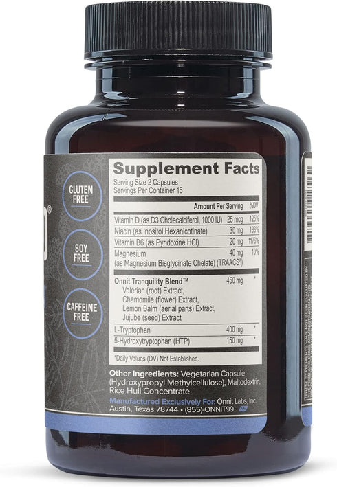 Onnit New Mood - 30 Count Stress Relief, Sleep and Mood Support Supplement