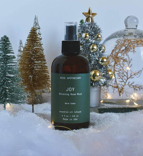 Muse Apothecary Room Ritual - Christmas Room Spray | Aromatic Relaxing Mist | Infused with Essential Oils - 8 oz, Warm