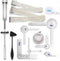 ASA TECHMED Complete Goniometer Set for Occupational Therapy, Physical Therapy - Includes