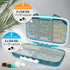 Travel Pill Organizer Box - Moisture Proof Daily Medicine Holder, Small Pill Case for Vitamins, 7 Compartments