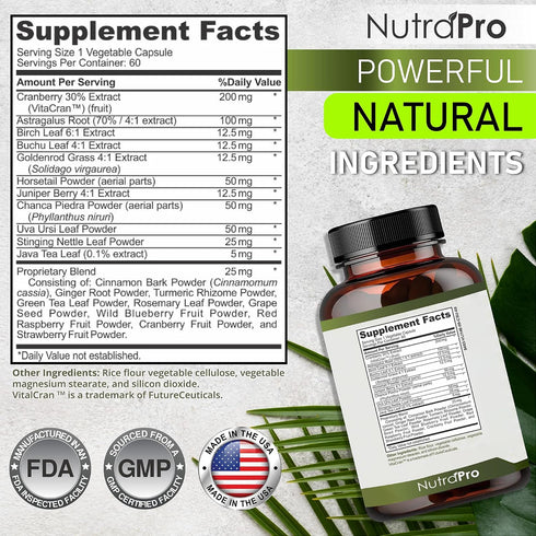 Health.60 NutraPro Kidney Cleanse Detox & Repair and Bladder Support- Kidney Support Supplement for Kidney Restore