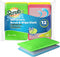 SCRUBIT 12 Pack Scrub and Wipe Cleaning Pads, Dual Sided Scouring Pad and Dish Sponge for Kitchen Utensils