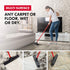 13 Inch Rubber Broom & Squeegee - 100% Natural Rubber with Aluminum Anti-Rust Handle for Hair Removal
