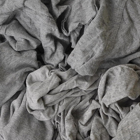 Recycled Gray T-Shirt Cleaning Rags - Shop Bulk Rag in (1 lb. Bag), Reusable 100% Cotton Dusting & Polishing Cloth