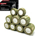 9 Rolls Self Adhesive Wrap Athletic Tape Gauze - Breathable Elastic Cohesive Bandage for Sports Injury & Pet (Forest