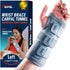 FEATOL Wrist Brace Carpal Tunnel - Adjustable Night Sleep Support Brace with Splints for Left Hand, Medium/Large