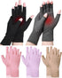 SATINIOR 5 Pairs Arthritis Compression Gloves, Fingerless Pain Relief Gloves for Men and Women