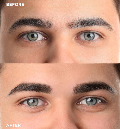 Men's Brow Pencil - 2-in-1 Brow Brush & Lead Pencil for Shaping, Defining & Filling Eyebrows, Dark Brown