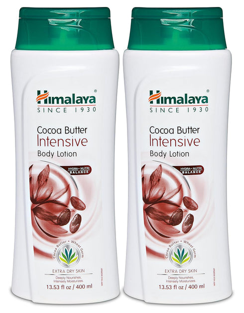 Himalaya Herbal Healthcare Cocoa Butter Intensive Body Lotion, Daily Ultra Moisturizer for Dry Skin, 2 Pack, 13.53 oz