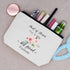 Maid of Honor for a Day - Best Friend Forever Makeup Bag, Travel Pouch for Bachelorette Party Gift