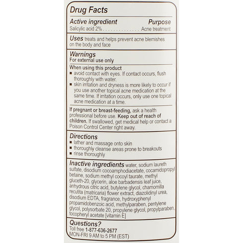 pHisoderm Anti-Blemish Body Wash for Acne, 10 fl oz Bottle